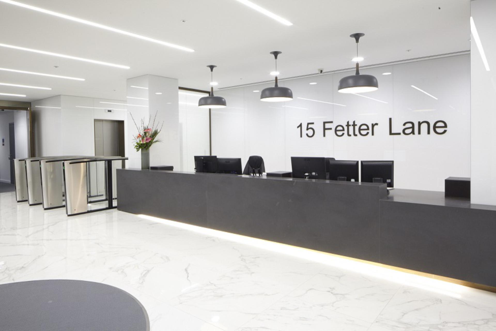 15 Fetter Lane Reception Area